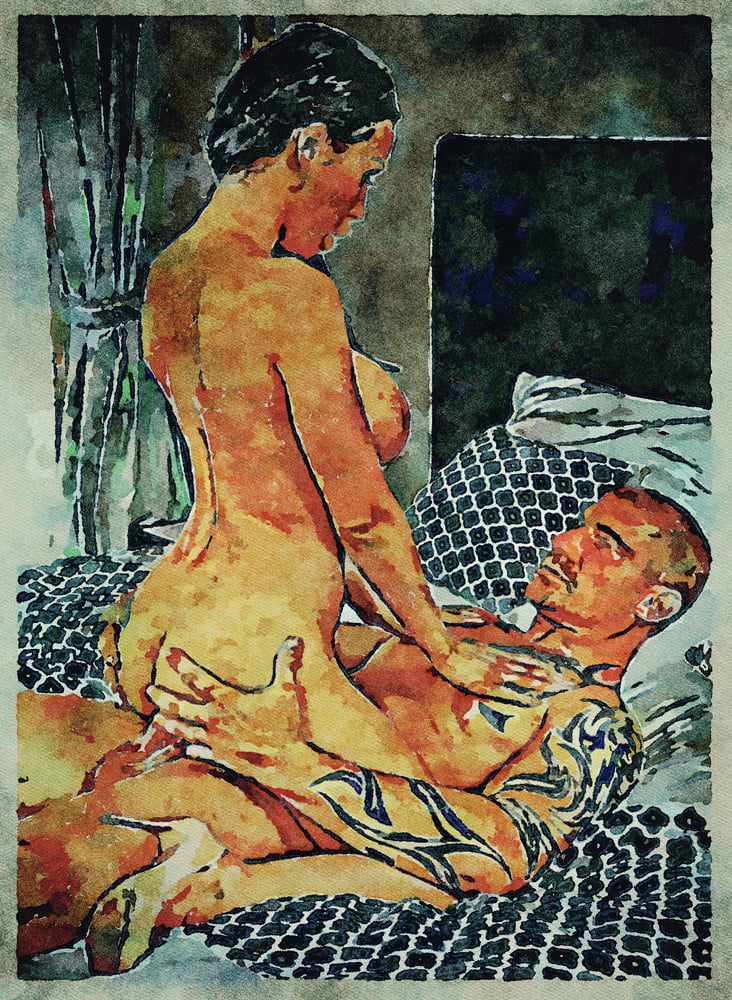 Erotic Digital Watercolor Art 4th July 2020 #91333837