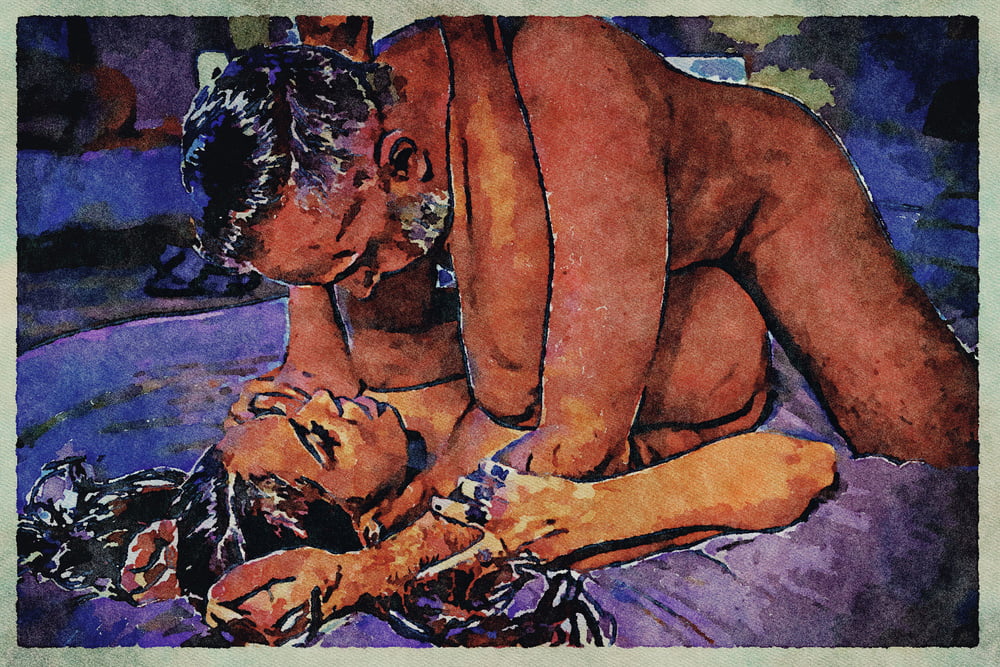 Erotic Digital Watercolor Art 4th July 2020 #91333884