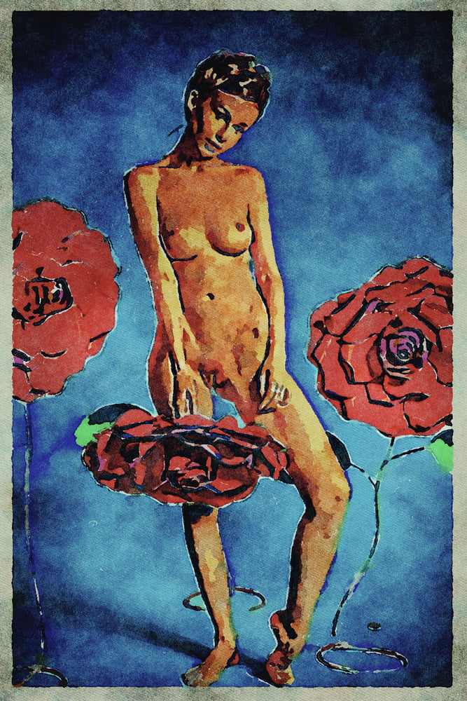 Erotic Digital Watercolor Art 4th July 2020 #91333903