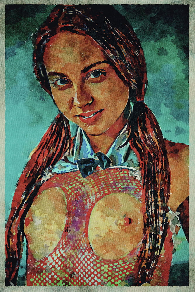 Erotic Digital Watercolor Art 4th July 2020 #91333920