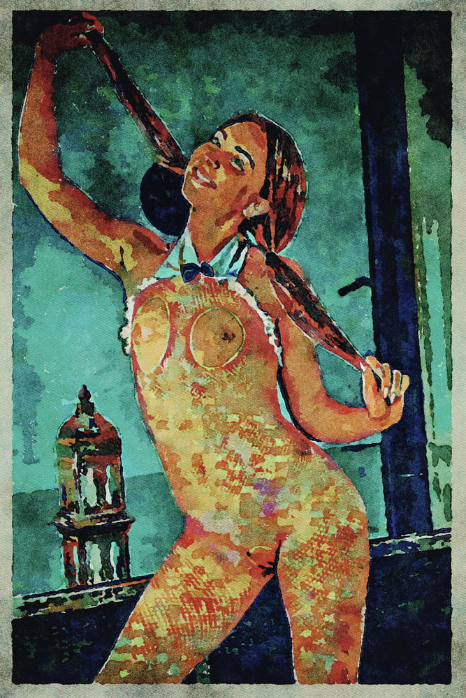 Erotic Digital Watercolor Art 4th July 2020 #91333922