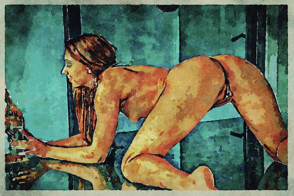 Erotic Digital Watercolor Art 4th July 2020 #91333923