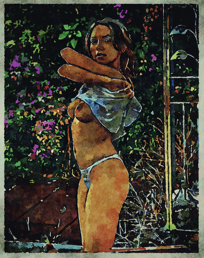 Erotic Digital Watercolor Art 4th July 2020 #91333926