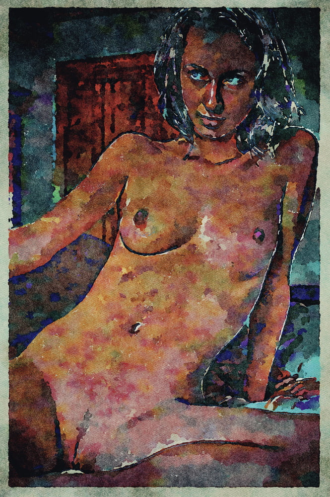 Erotic Digital Watercolor Art 4th July 2020 #91333930