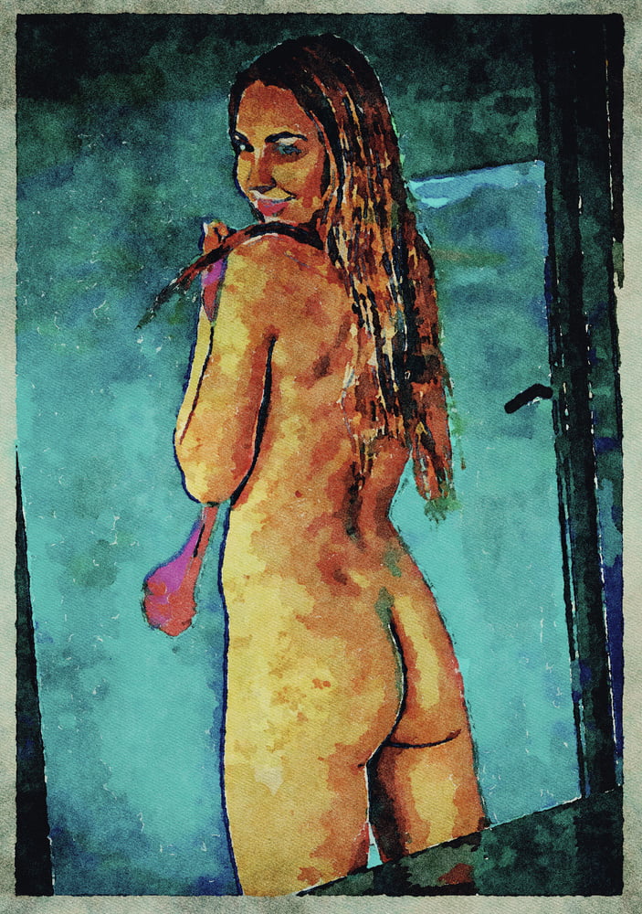 Erotic Digital Watercolor Art 4th July 2020 #91333956