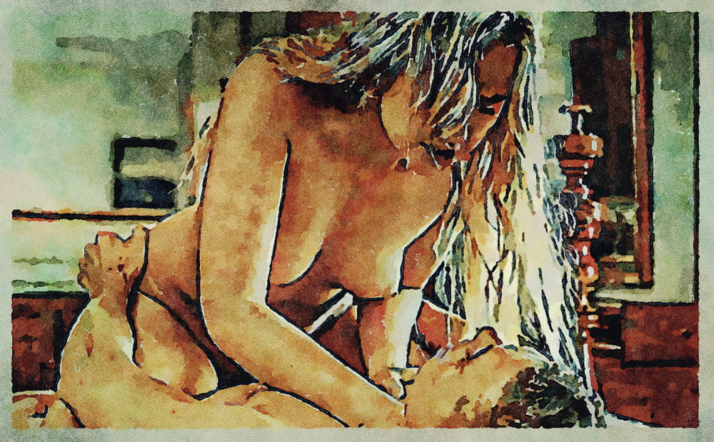 Erotic digital watercolor art 4 juillet 2020
 #91333958