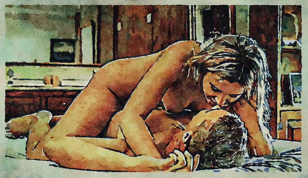Erotic Digital Watercolor Art 4th July 2020 #91333959