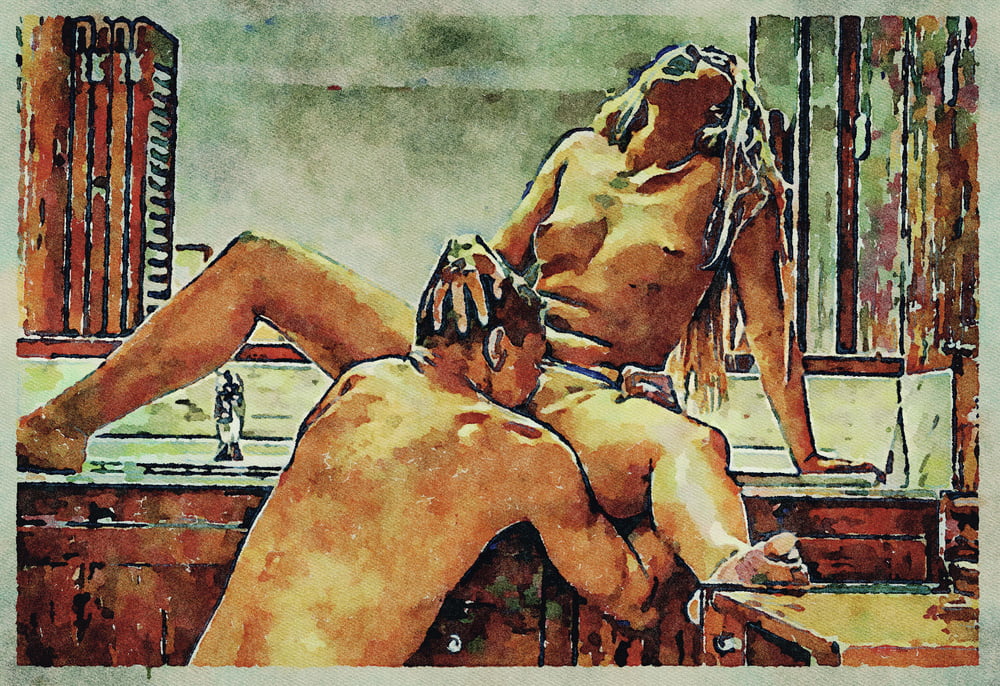 Erotic Digital Watercolor Art 4th July 2020 #91333961