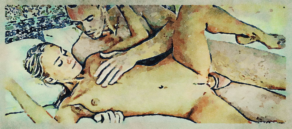 Erotic Digital Watercolor Art 4th July 2020 #91333963