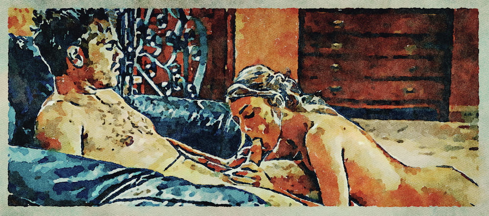 Erotic digital watercolor art 4 juillet 2020
 #91333972