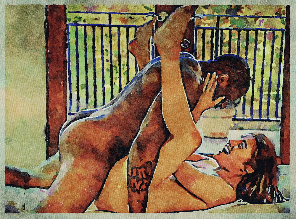 Erotic Digital Watercolor Art 4th July 2020 #91333987