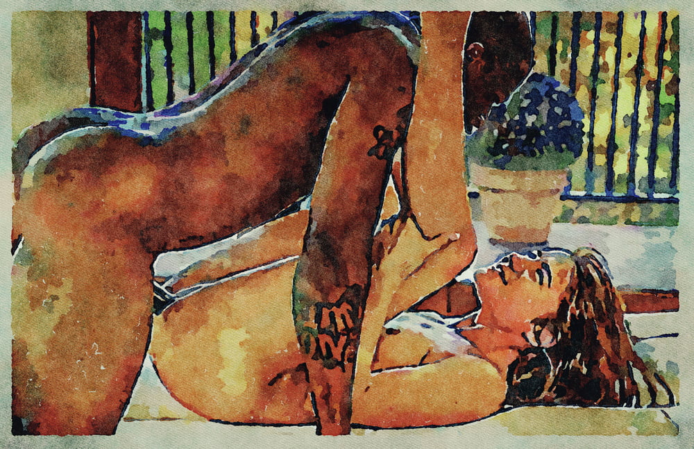 Erotic Digital Watercolor Art 4th July 2020 #91333989