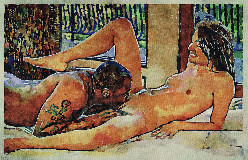 Erotic Digital Watercolor Art 4th July 2020 #91333991