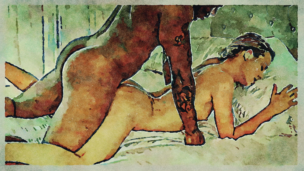 Erotic Digital Watercolor Art 4th July 2020 #91333993