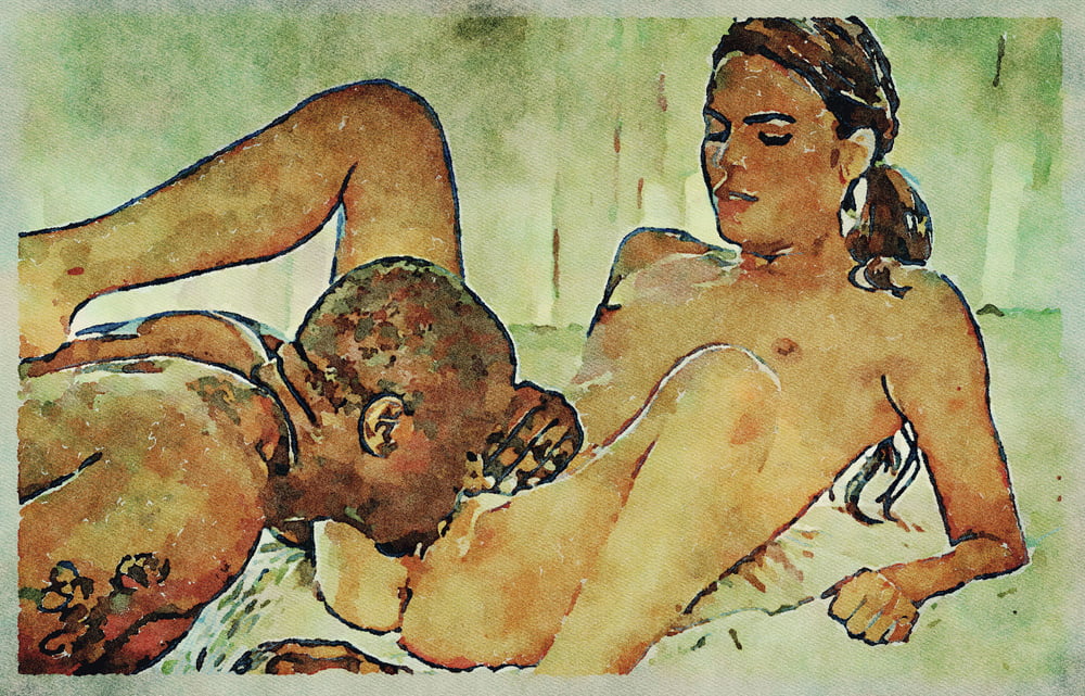 Erotic Digital Watercolor Art 4th July 2020 #91333994