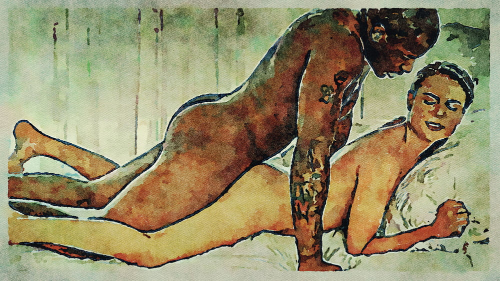 Erotic Digital Watercolor Art 4th July 2020 #91333995