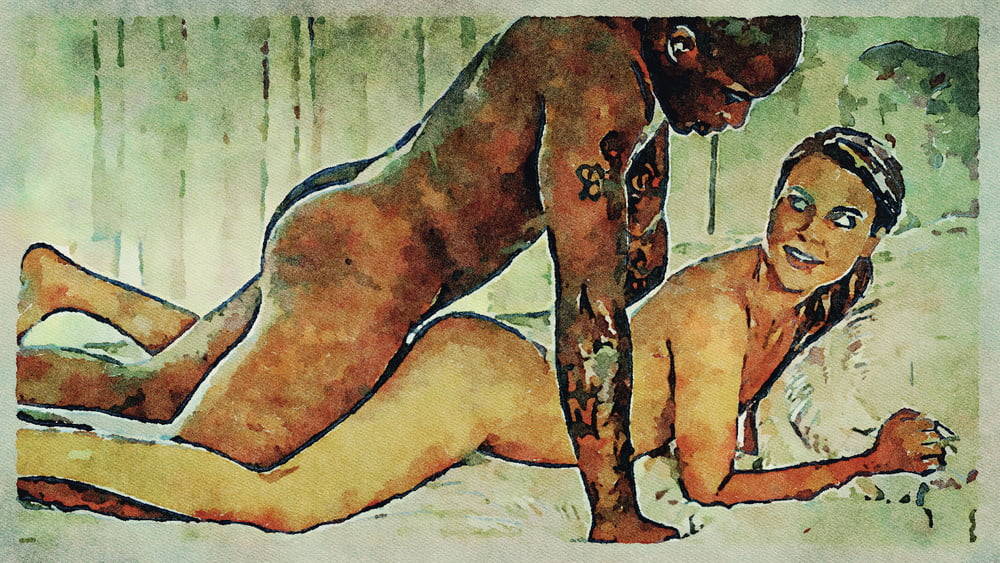 Erotic Digital Watercolor Art 4th July 2020 #91333996