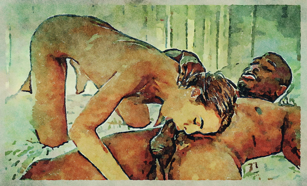 Erotic Digital Watercolor Art 4th July 2020 #91334001