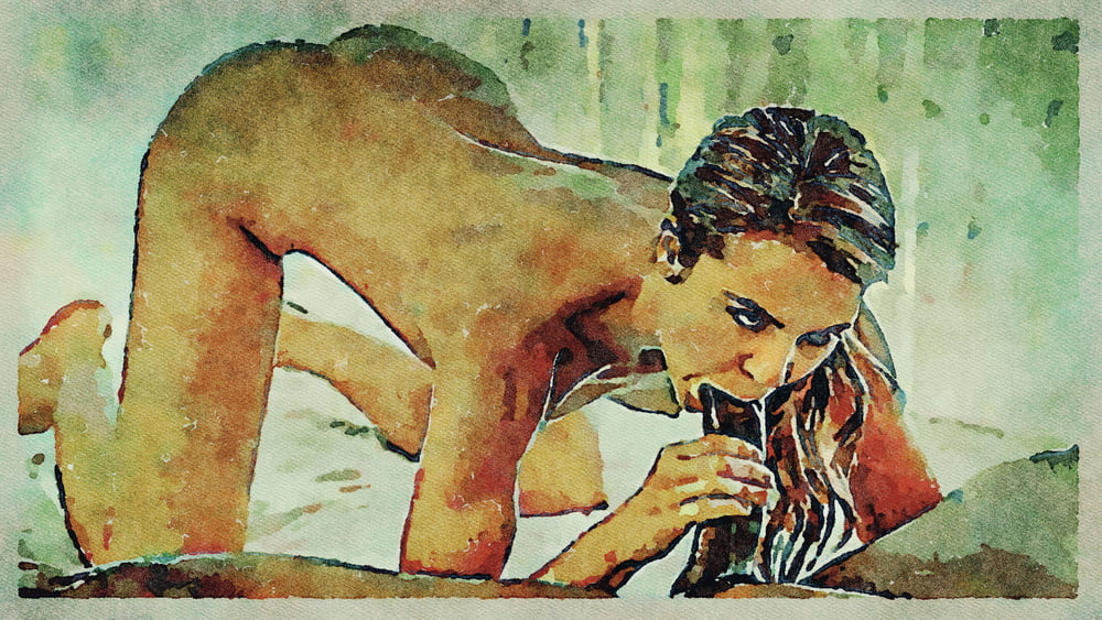 Erotic Digital Watercolor Art 4th July 2020 #91334005