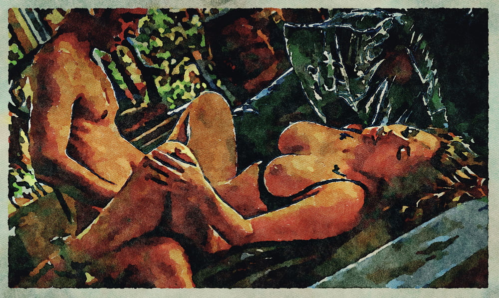 Erotic Digital Watercolor Art 4th July 2020 #91334009