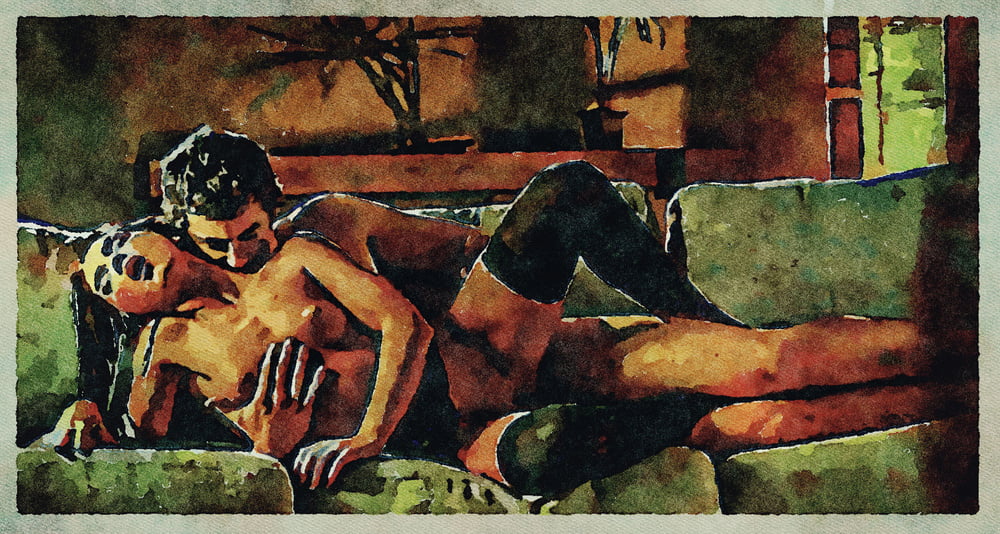 Erotic Digital Watercolor Art 4th July 2020 #91334010