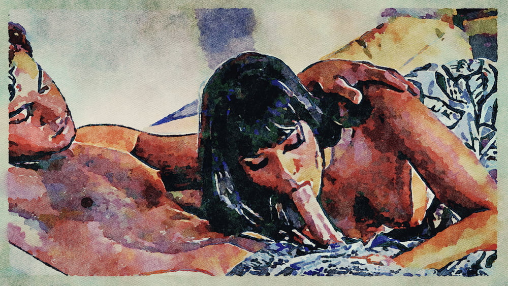 Erotic Digital Watercolor Art 4th July 2020 #91334011