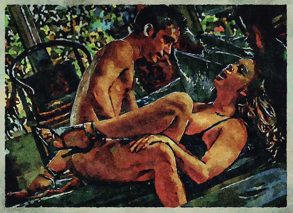 Erotic Digital Watercolor Art 4th July 2020 #91334026