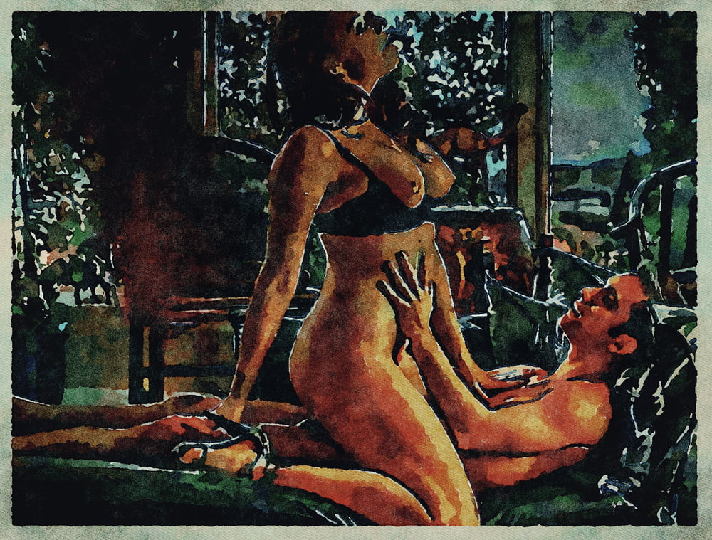 Erotic Digital Watercolor Art 4th July 2020 #91334031