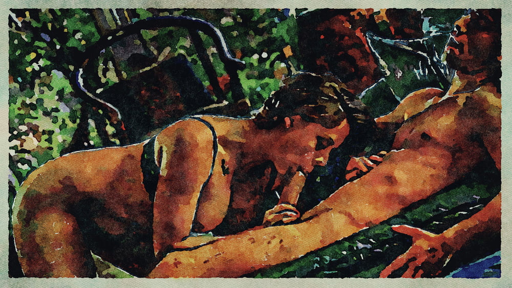 Erotic digital watercolor art 4 juillet 2020
 #91334033