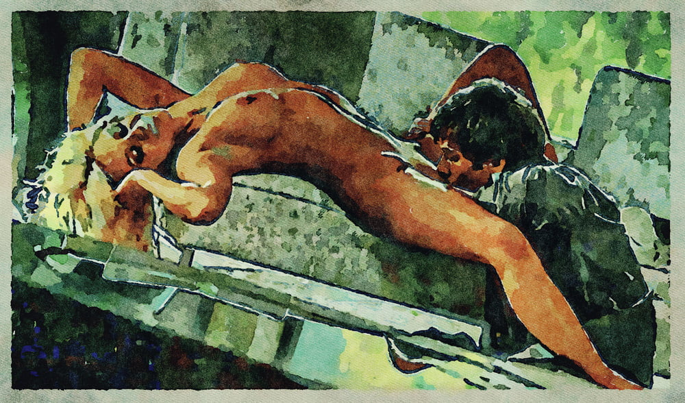 Erotic Digital Watercolor Art 4th July 2020 #91334044