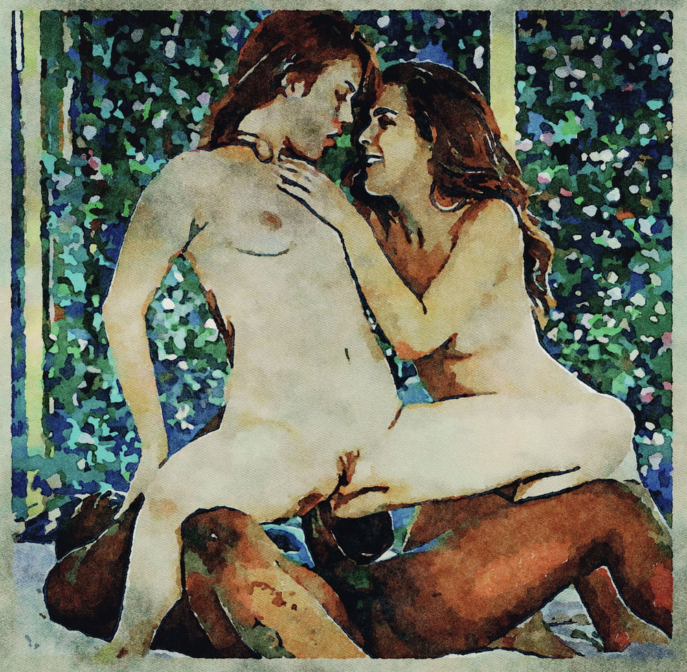 Erotic Digital Watercolor Art 4th July 2020 #91334047
