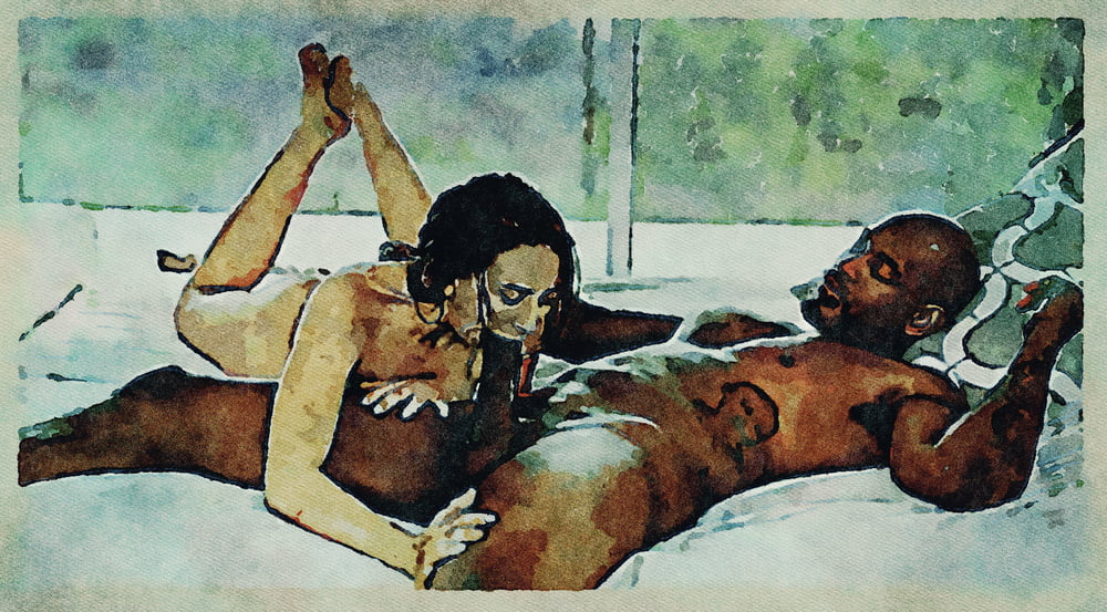 Erotic Digital Watercolor Art 4th July 2020 #91334055