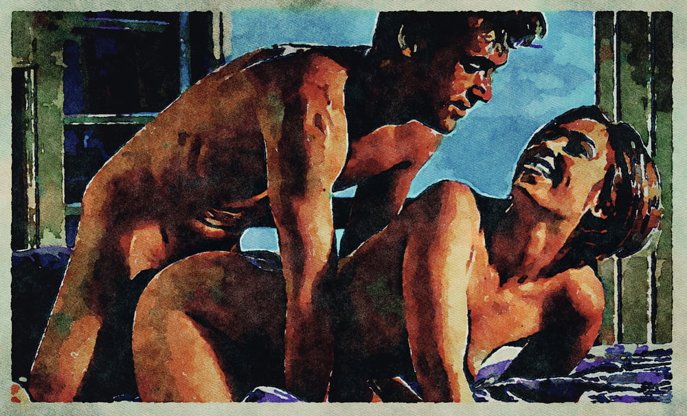 Erotic Digital Watercolor Art 4th July 2020 #91334070