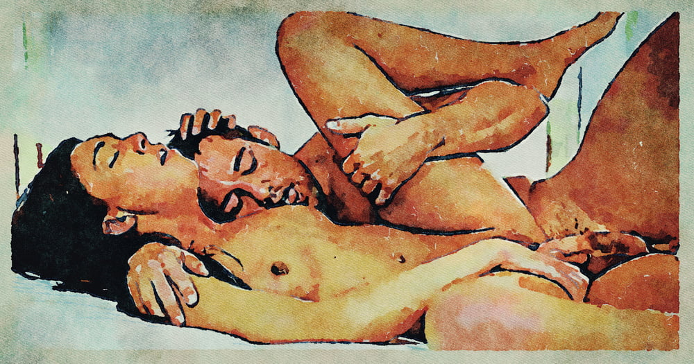 Erotic Digital Watercolor Art 4th July 2020 #91334081
