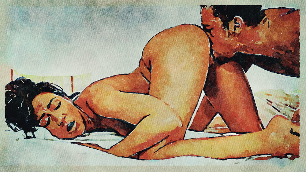 Erotic Digital Watercolor Art 4th July 2020 #91334082
