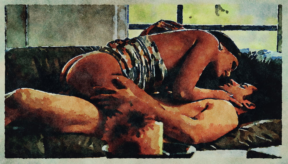 Erotic Digital Watercolor Art 4th July 2020 #91334089