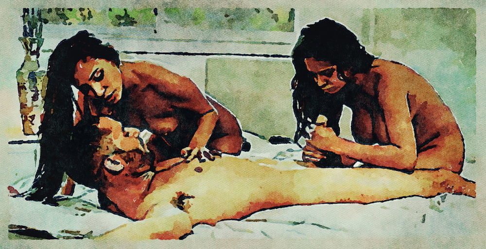 Erotic Digital Watercolor Art 4th July 2020 #91334091