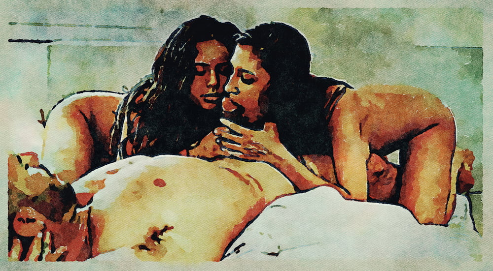 Erotic Digital Watercolor Art 4th July 2020 #91334094