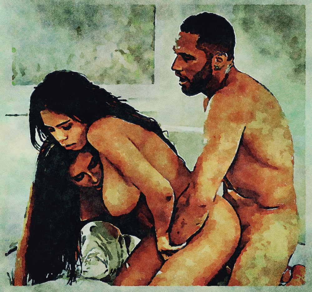 Erotic Digital Watercolor Art 4th July 2020 #91334096