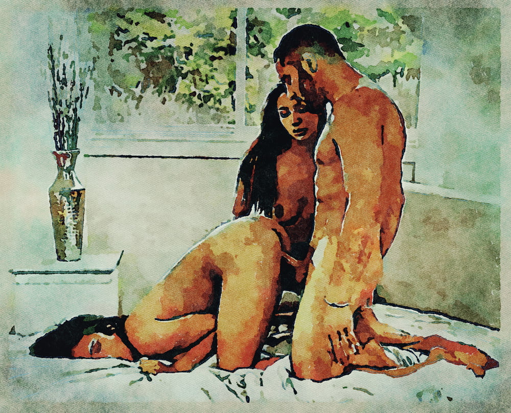 Erotic Digital Watercolor Art 4th July 2020 #91334101