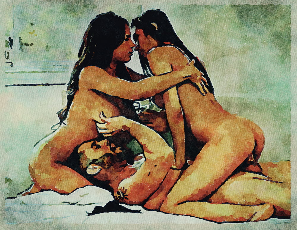 Erotic Digital Watercolor Art 4th July 2020 #91334107