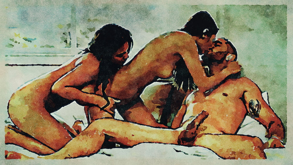 Erotic Digital Watercolor Art 4th July 2020 #91334111