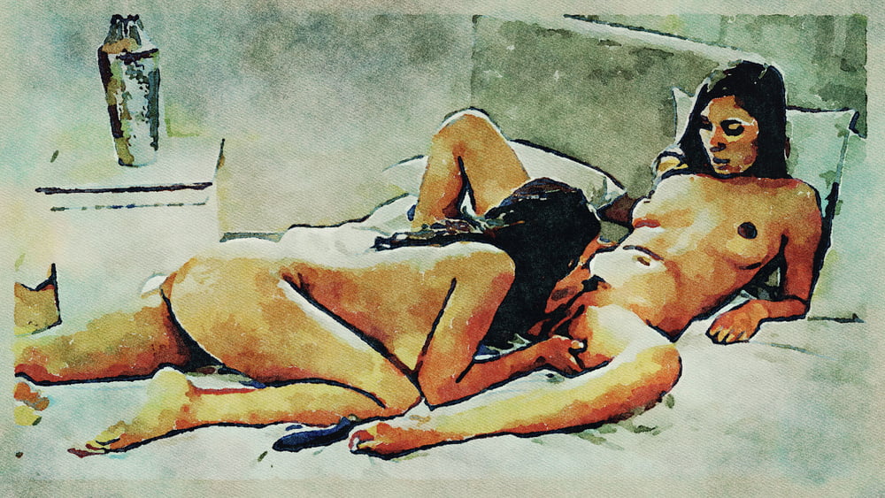 Erotic Digital Watercolor Art 4th July 2020 #91334114