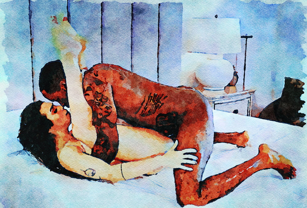 Erotic digital watercolor art 4 juillet 2020
 #91334117