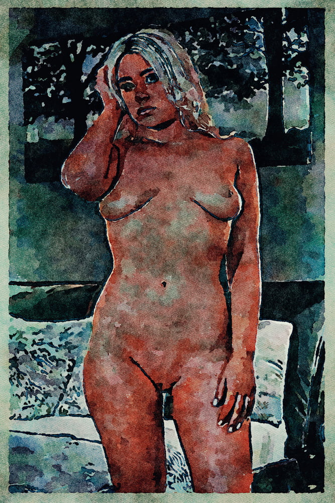 Erotic Digital Watercolor Art 4th July 2020 #91334122