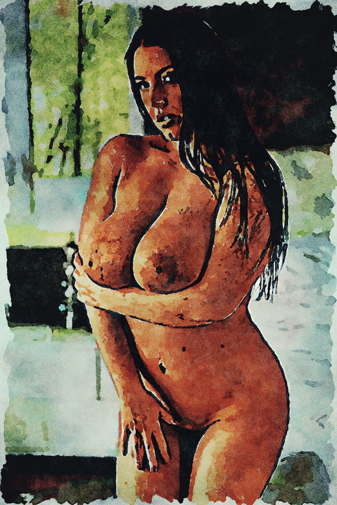 Erotic Digital Watercolor Art 4th July 2020 #91334126