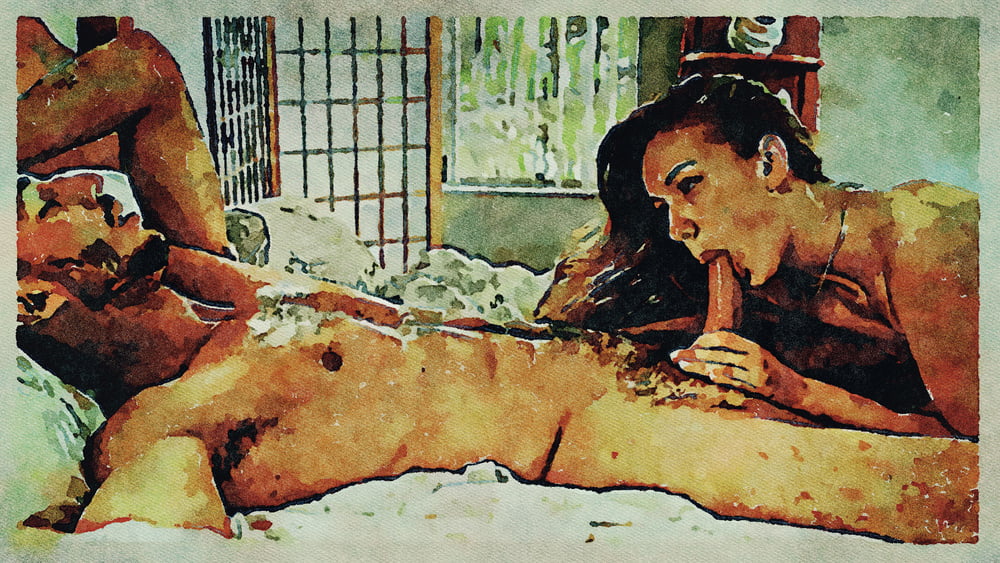 Erotic Digital Watercolor Art 4th July 2020 #91334132