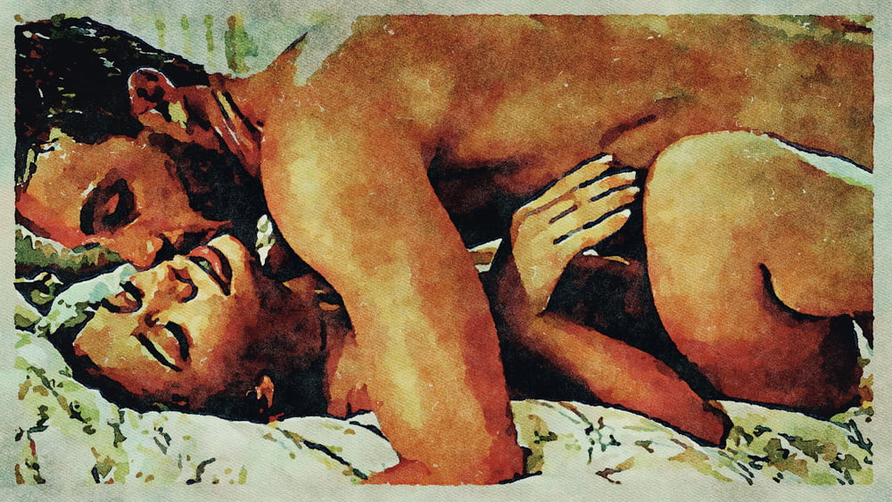 Erotic Digital Watercolor Art 4th July 2020 #91334134