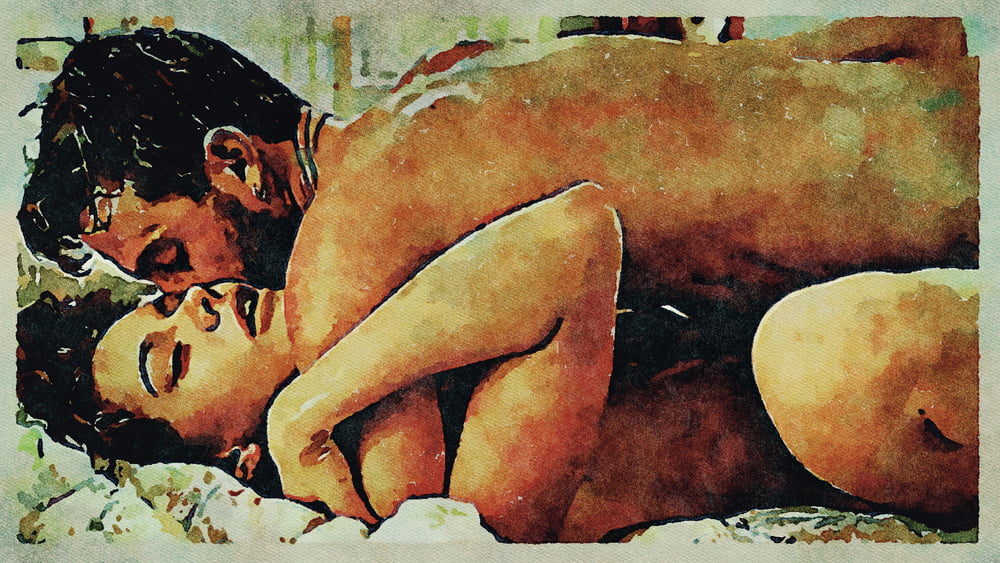 Erotic Digital Watercolor Art 4th July 2020 #91334135