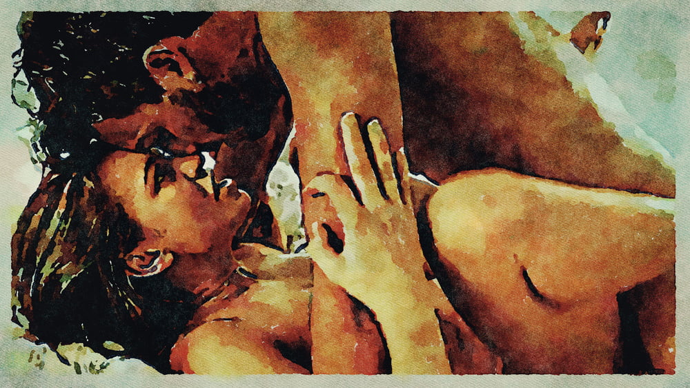 Erotic Digital Watercolor Art 4th July 2020 #91334138
